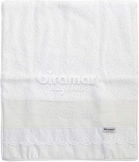 Toalhinha para Bebê Felpuda Meu Batizado Branco, Biramar Baby, Branco