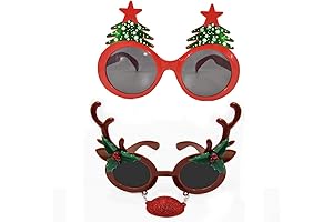 BOLZRA Christmas Sunglasses Props: Jolly Holiday Cheer from Cartoon Characters