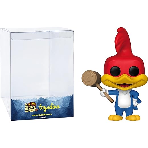 W O O D Y Woodpecker (Chase): P O P ! Animation Vinyl Figurine Bundle With 1 Compatible 'Toysdiva' Graphic Protector (493 - 32886 - B / A)