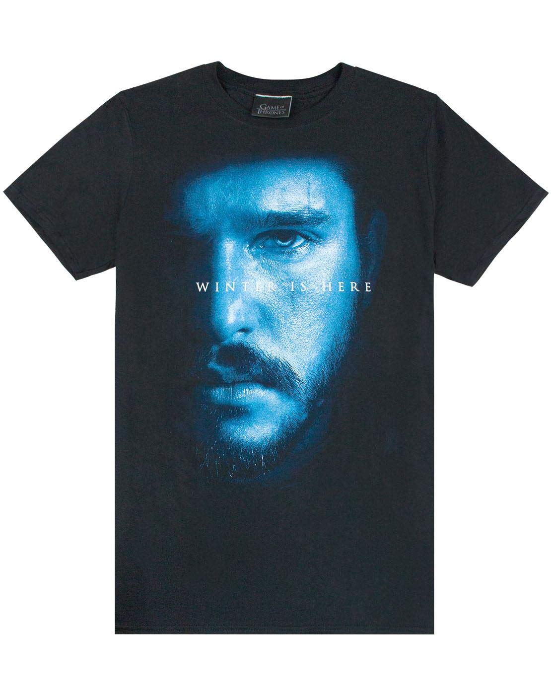 Game of Thrones Jon Snow Winter is Here Men's T-Shirt Black