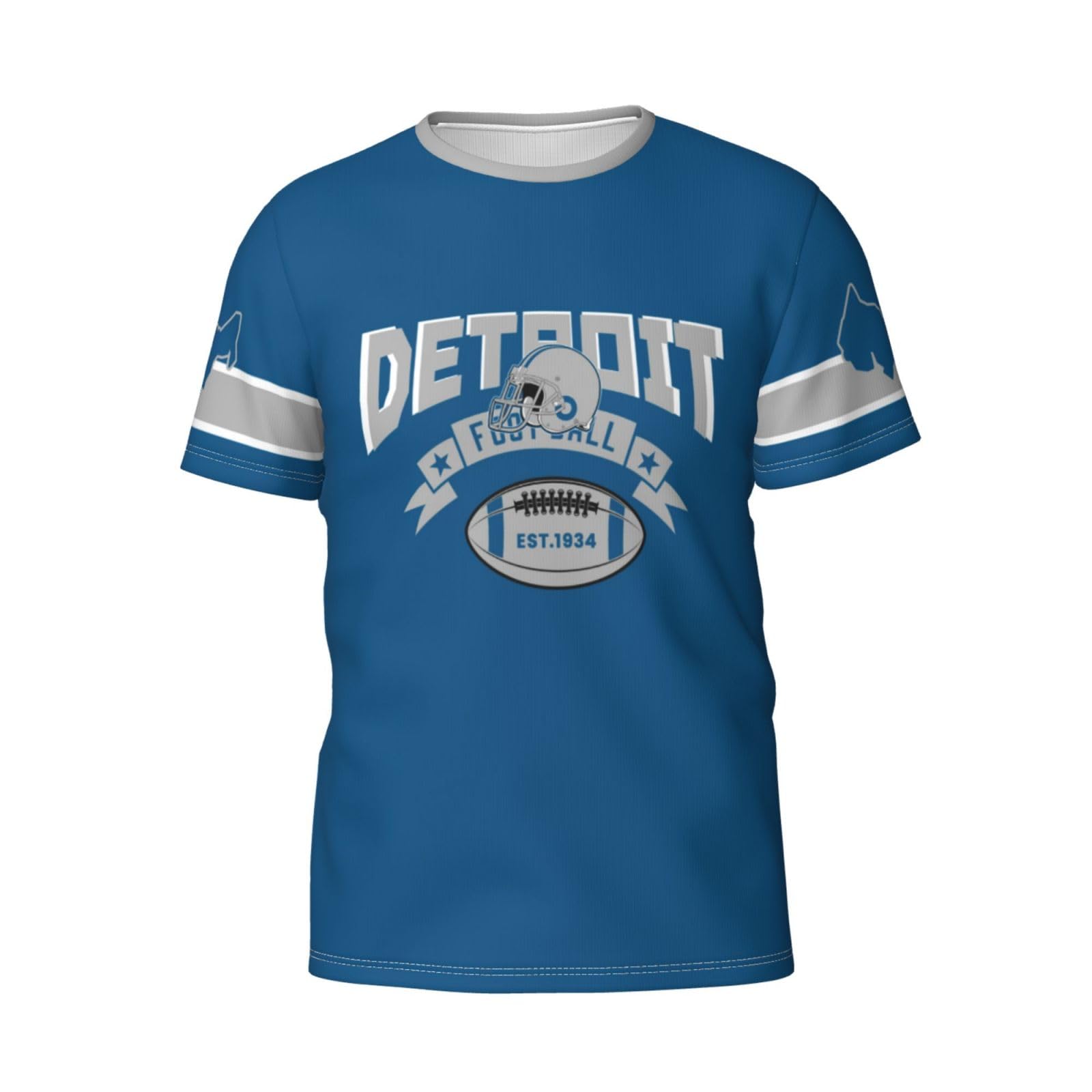 JoeteupCustom Detroit T Shirts Customized Name Number Gifts for Men Women Youth Personalized Sports Fan Tee