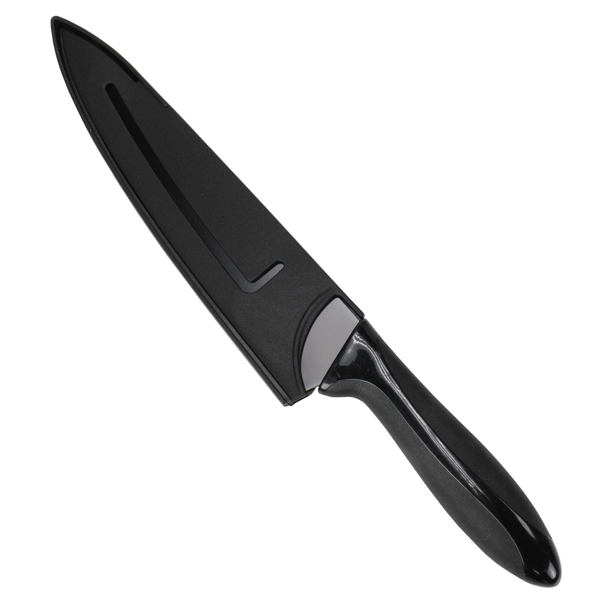 Chef Craft Premium Chef Knife with Sheath, 8 inch blade 13.5 inches in length, Black — Amazon image 7