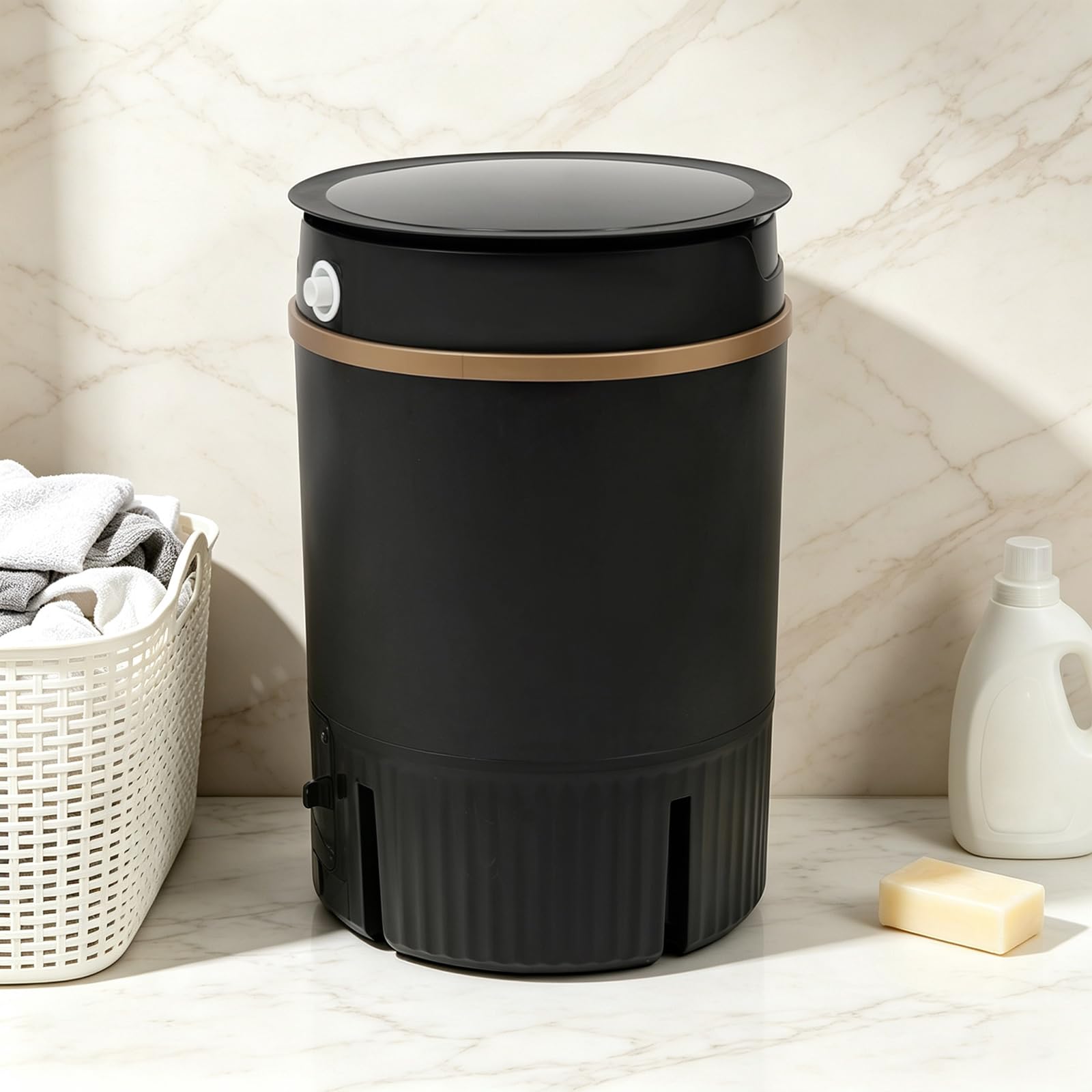 Mini lavadora de 4,5 L, 260 W, 1 – 10 min lavado con centrifugado
