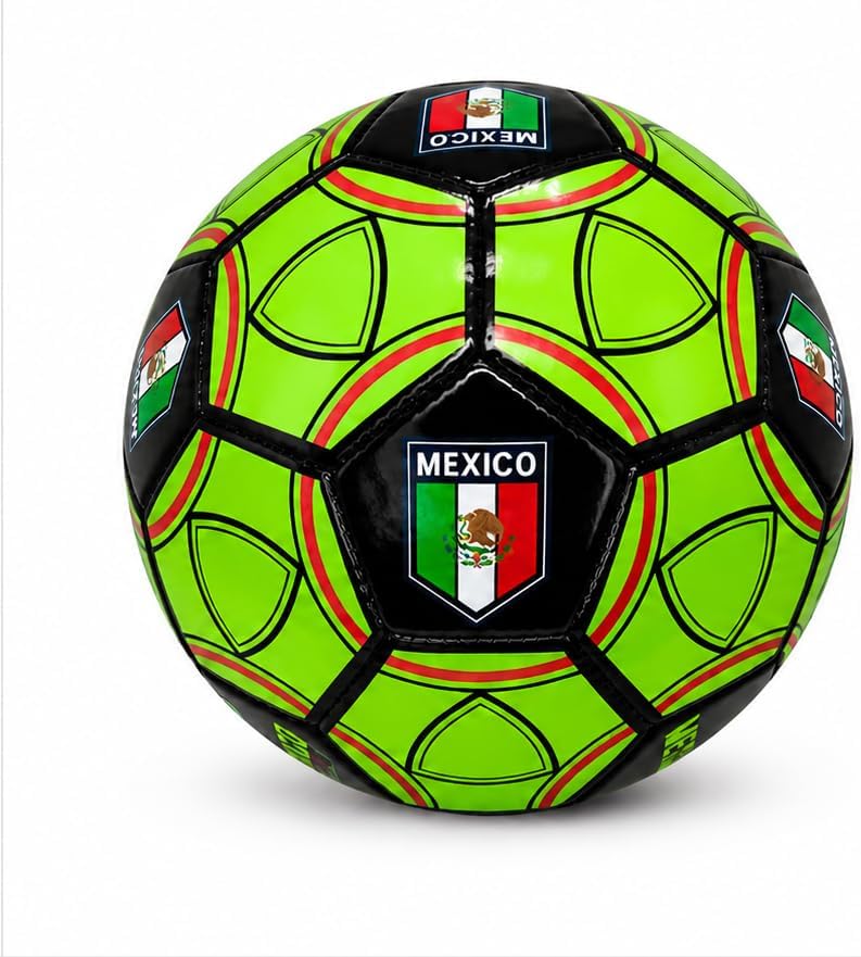 Icon Sports 2026 World Flag Country Mexico Regulation Soccer Ball Size 5 - Home Color