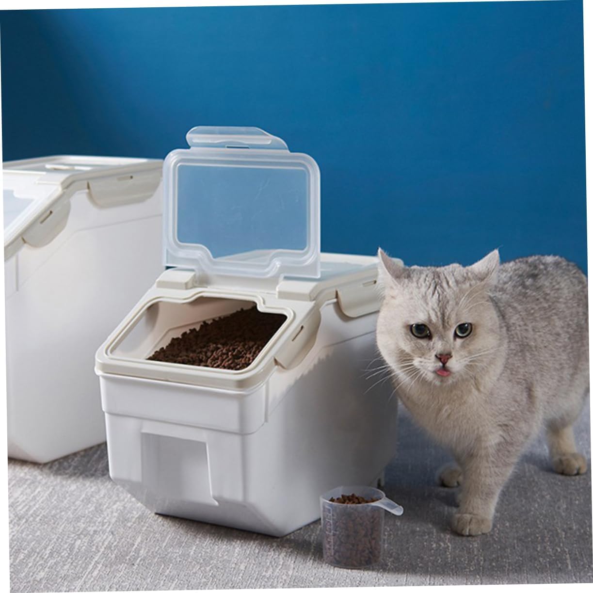 Yardwe 1pc Pet Food Storage Bin Airtight Sealing Bucket for Dogs Cats Durable Canister s Holds Elegant Design for Food Storage