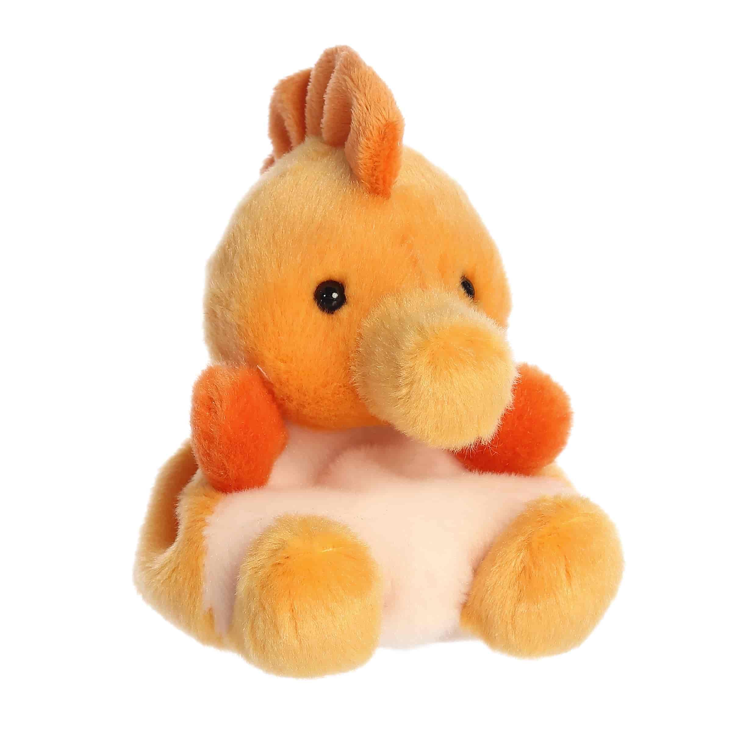 Aurora Adorable Palm Pals Felipe Seahorse wypchane zwierzę - zabawny pluszowy kolekcjonerski dla dzieci i dorosłych kolekcjonerów - idealny do dekoracji pokoi i prezentów urodzinowych - pomarańczowy