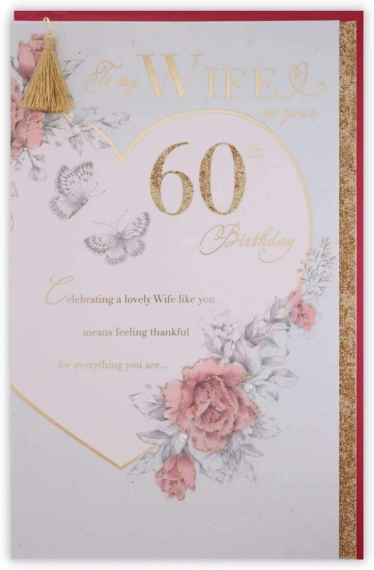 Magnifiques Cartes D'anniversaire Dorées Pour 61e Anniversaire Pour Homme Et Femme – Magnifique Papillon Doré – Jolie Carte D'anniversaire Traditionnelle élégante Pour Femme De 61 Ans, Homme, Elle