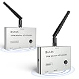 Wireless HDMI Transmitter and Receiver 4K, 328FT/100M Long Range HDMI Extender with Ultra-Low Latency, Plug & Play Streaming Device for PC, Laptop, Projector, TV, Home Theater & Gaming
