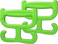 Vista 10 de Paquete de 2 bolsas de comestibles con asa para bolsas de plástico, cada una tiene capacidad para 100 libras, duradera, multiusos, resistente