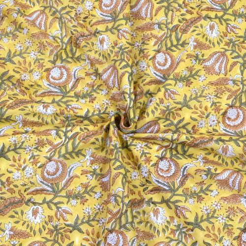 Image of TOAIArt Premium Jaipuri Dohar | AC Blanket Summer Quilt | Hand Block Printed | 3 Layers | Reversible | 150GSM 100% Mulmul Cotton | 100% Cotton Flannel Filling | Single 60 inch X 90 inch|MohanVan