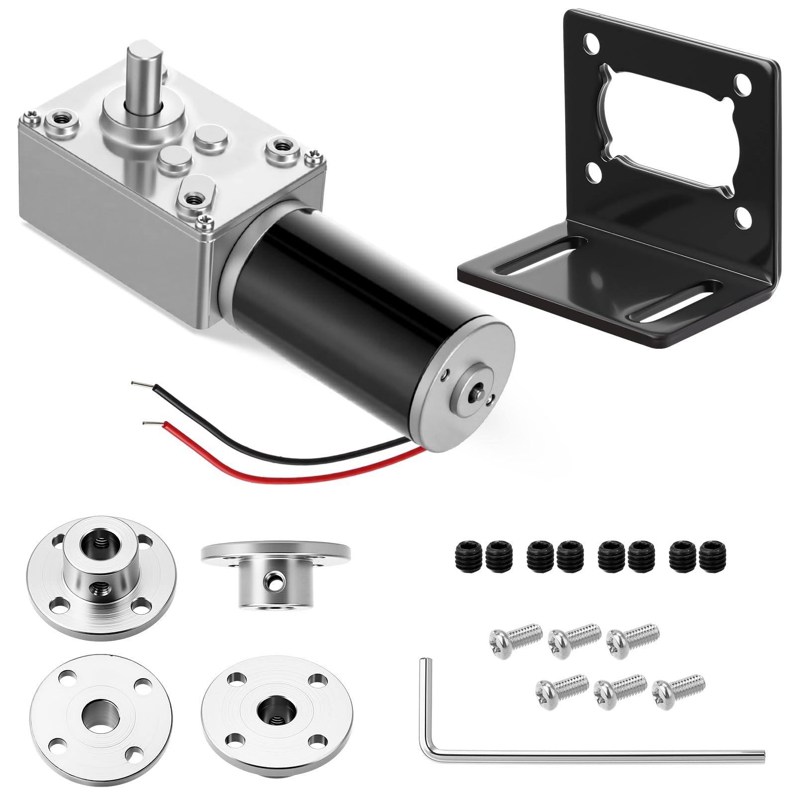 Amazon.com: Copkim 6 Pack 12V DC Worm Gear Motor 8mm Coupling