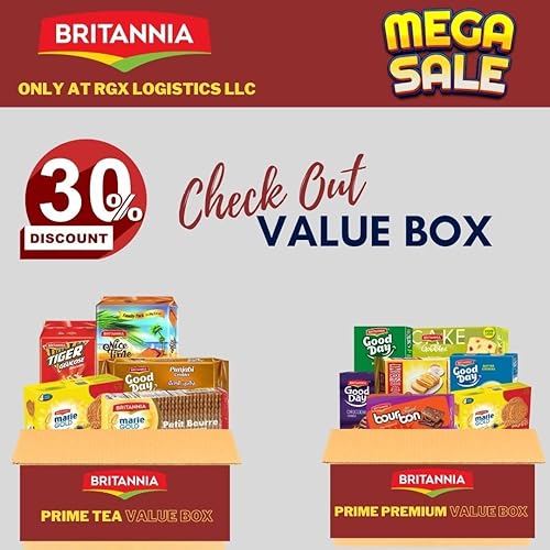 Miniatura 4 de BRITANNIA Tiger Glucose - Paquete familiar de galletas de 212 onzas 2116oz saludables y deliciosas aperitivos para el desayuno y la hora del té