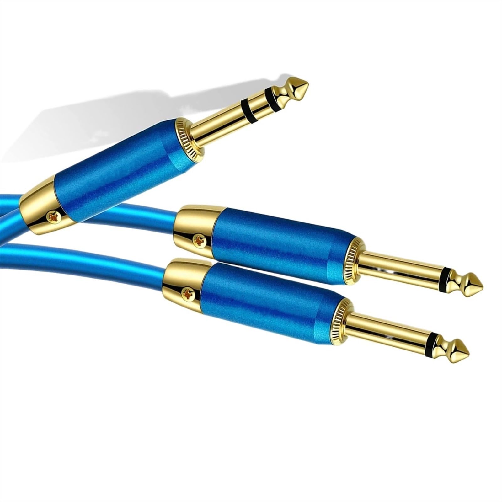 kabel audio instrumentu muzycznego Kabel Audiofilski 6,35 Do Podwójnego 6,35, Kabel Połączeniowy Wzmacniacza Gitary I Miksera Do Nagrywania 6,5 ​​pary(5 meters)