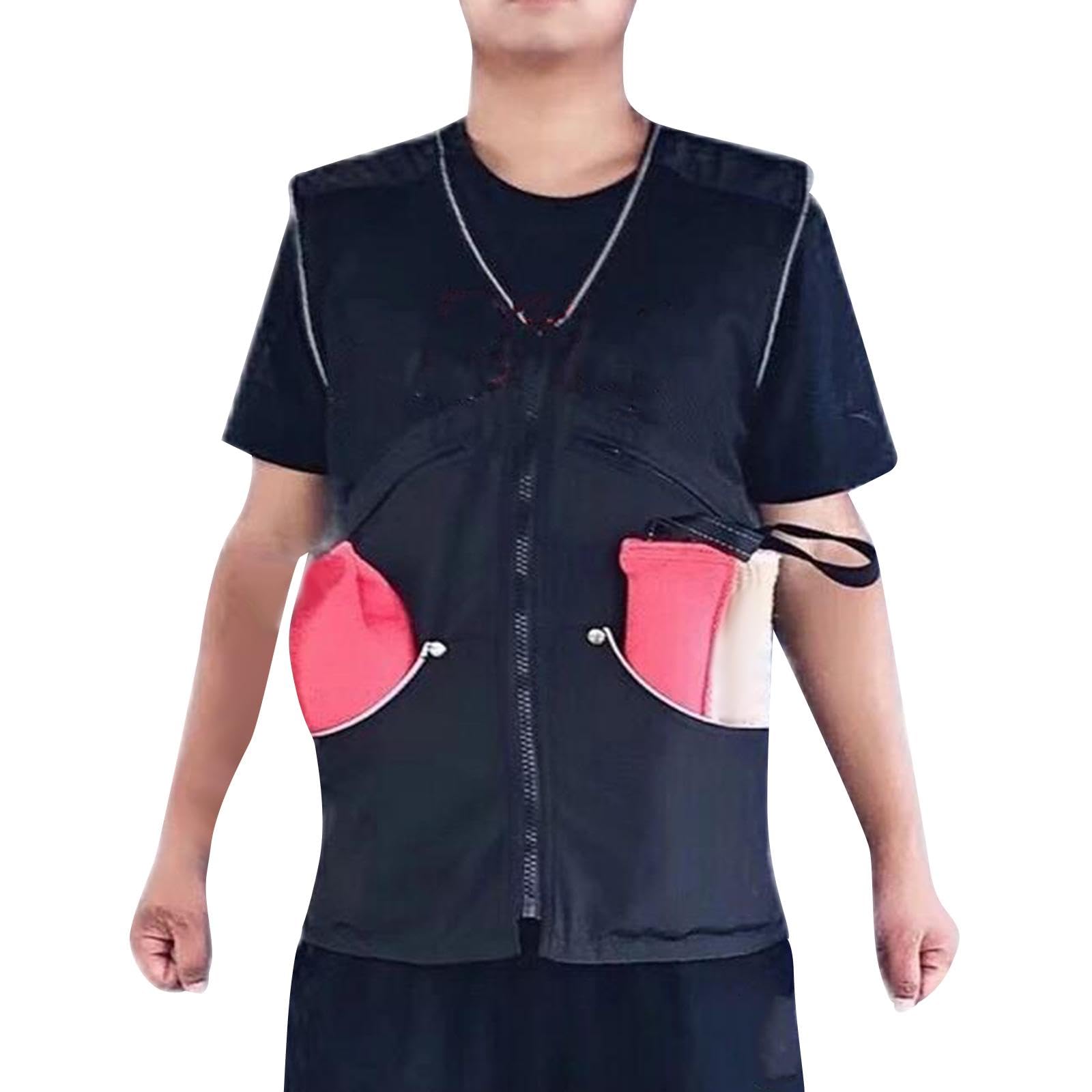 Gilet da addestramento per Cani per conduttori Gilet da addestramento per Cani Traspirante Multifunzionale per addestramento all'obbedienza per, Nero, M