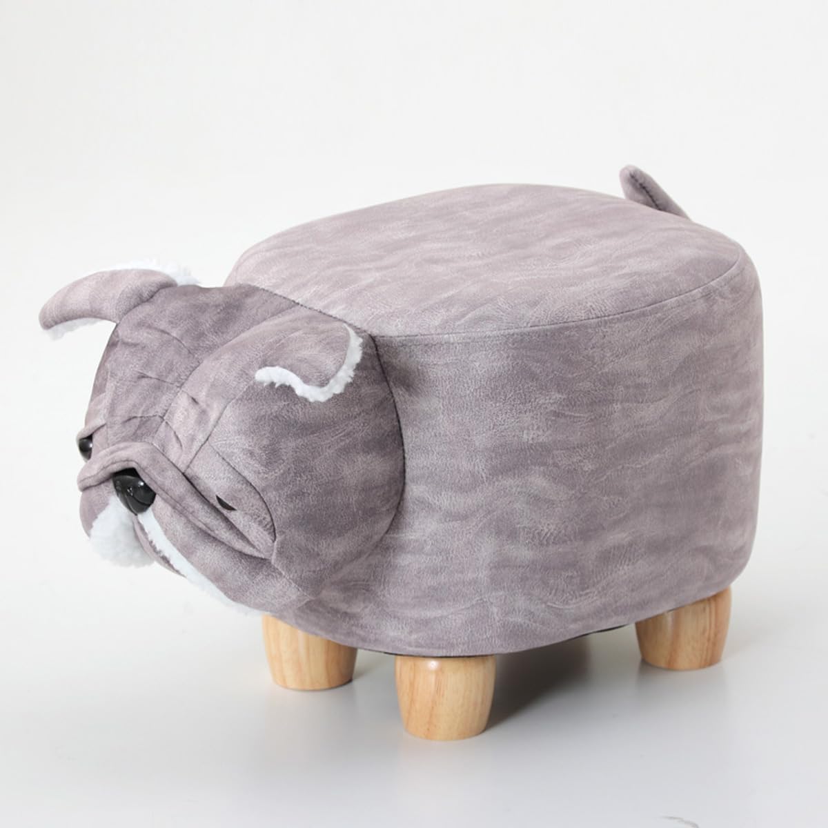 Amazon.co.jp: 家具の里 動物スツール ブルドック (グレー/ミニサイズ