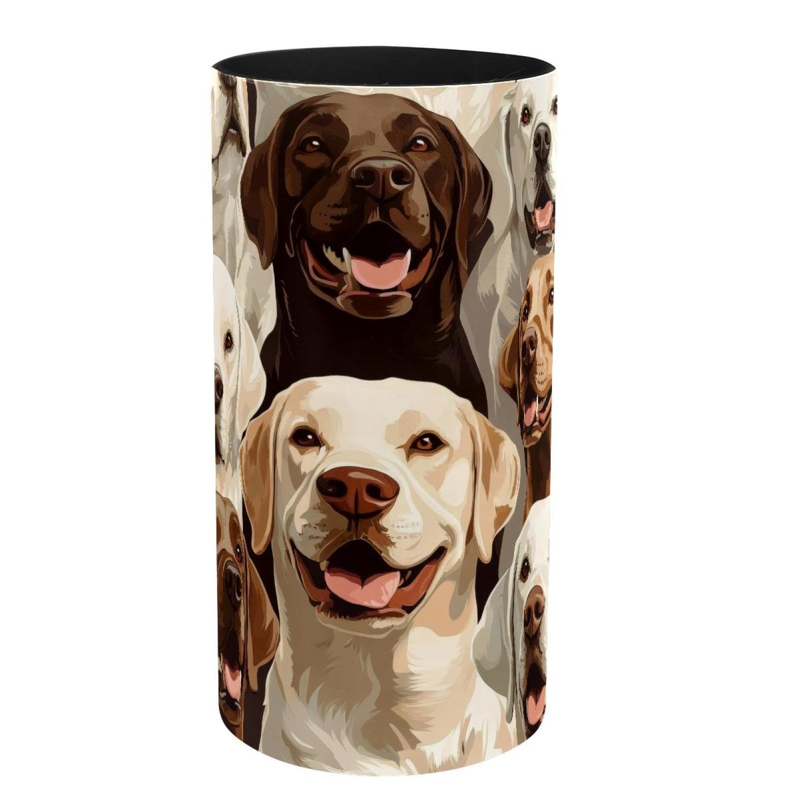 Pot à crayons labrador en métal pour stopper le désordre