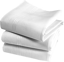 Ladies White Handkerchiefs 100% Combed Cotton 35 x 35 cm - P06