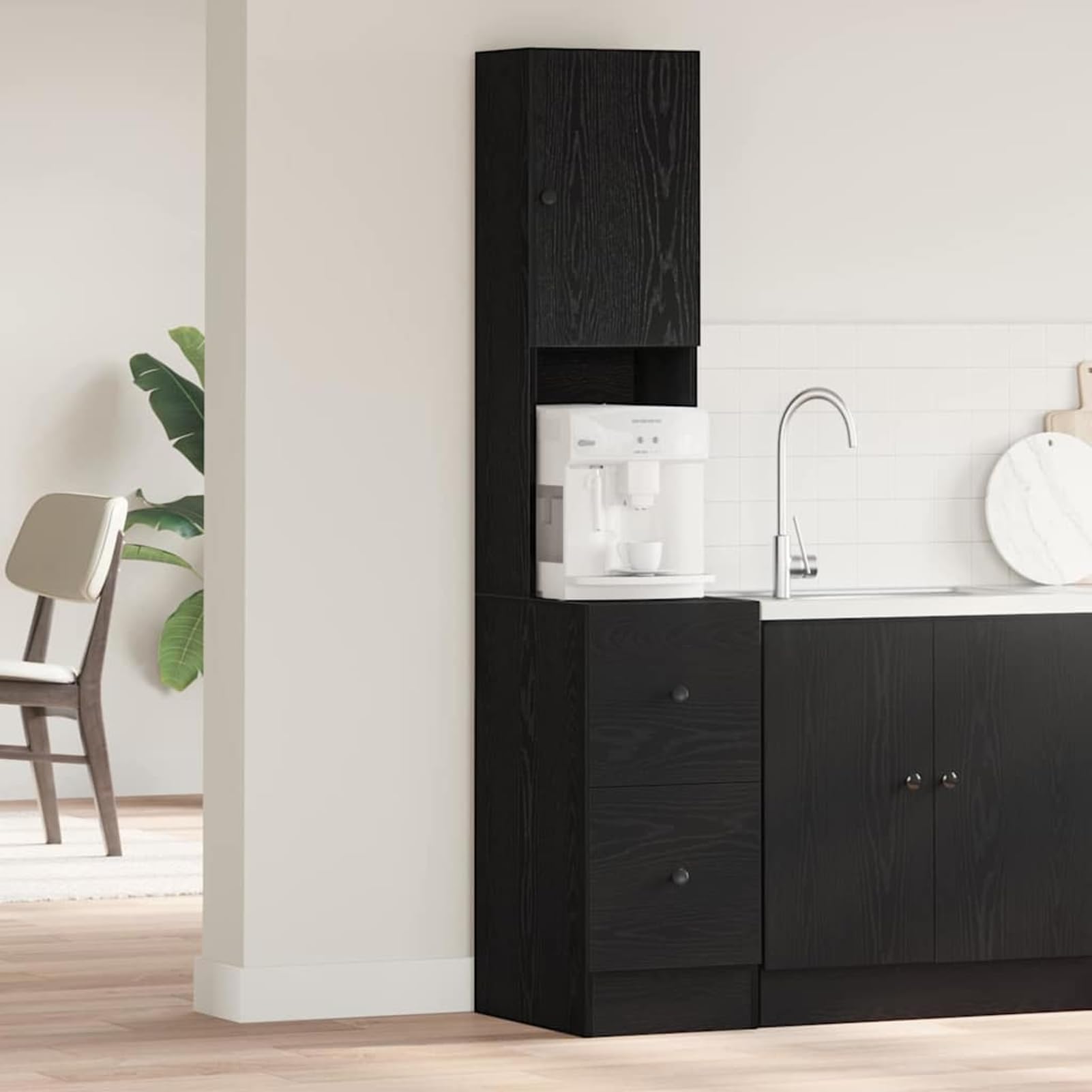 Homgoday Moderner Küchenschrank mit viel Platz und elegantem Design | Holzwerkstoff | Stauraum für Küche Model871379