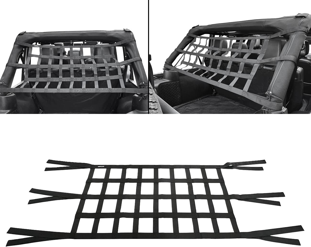 Cargo Net for Jeep,Rear Trunk Cargo Net,Roof Hammock Net