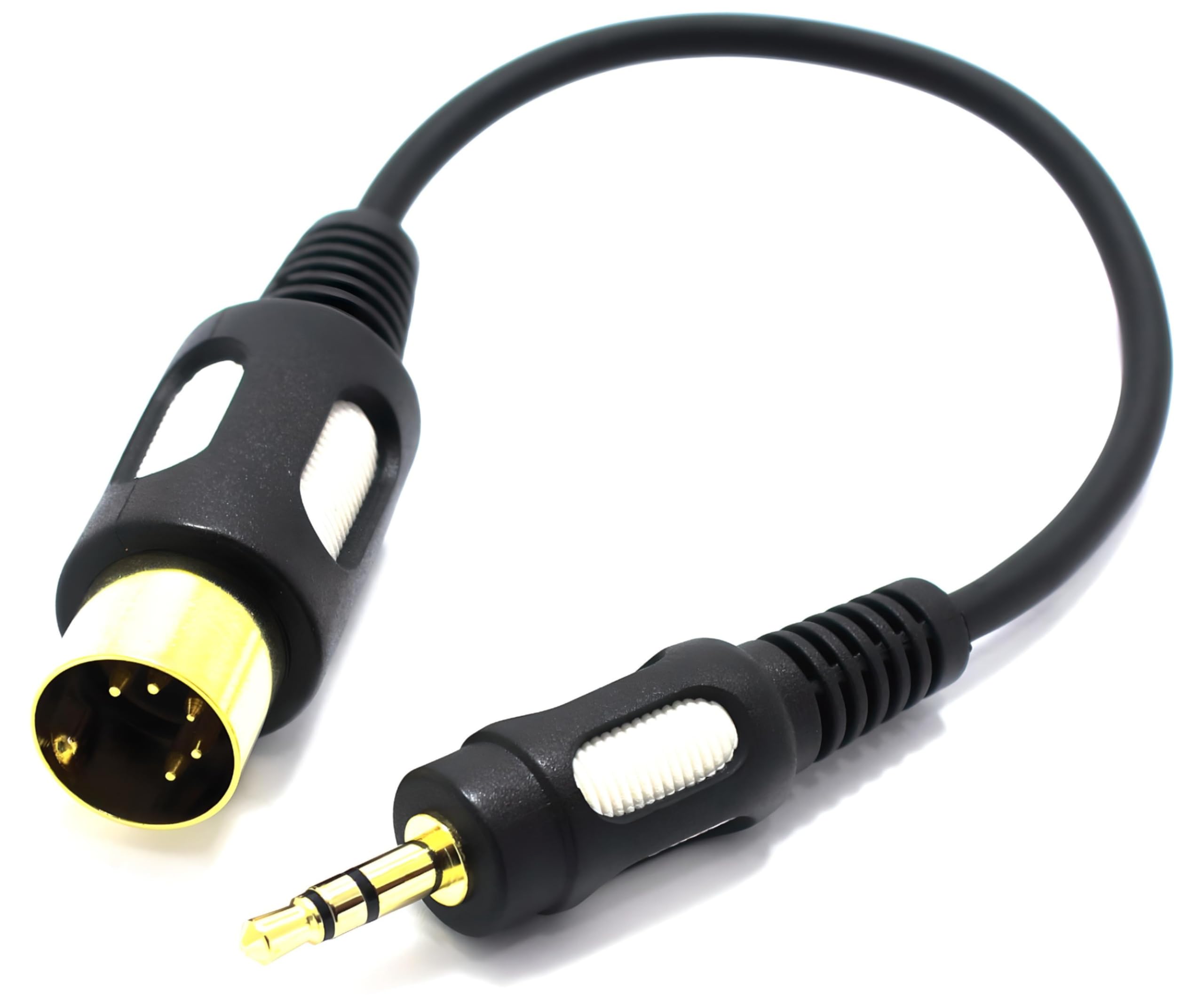 Adaptateur audio DIN jack 5 pôles mâle vers 3,5mm TRS stéréo jack