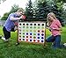 Giant 4 Connect in a Row with Carrying Case and Stained and Finished Legs and Frame