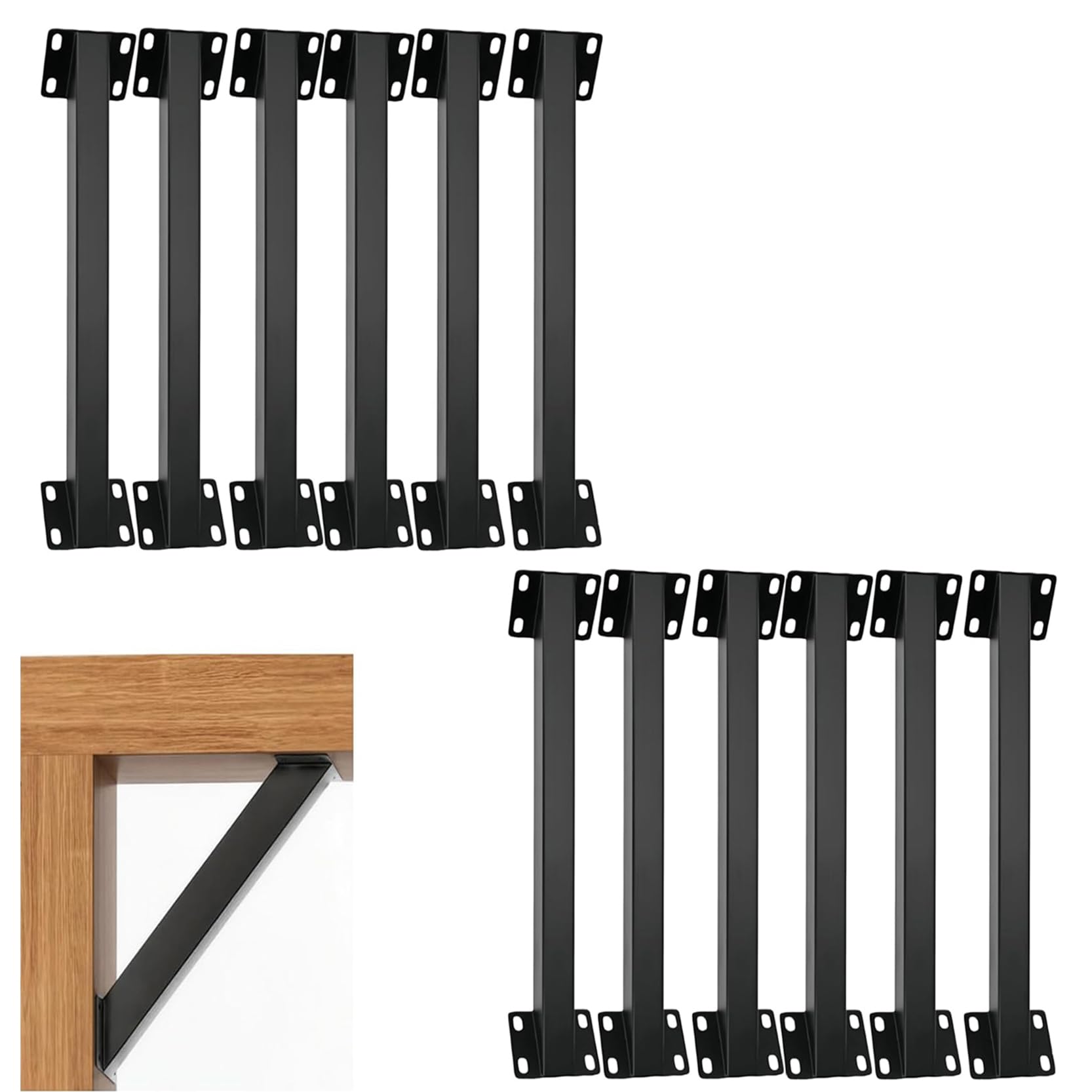 Hochleistungs-Winkelverbinder-Set - 45-Grad-Winkelverbinder für Holzkonstruktionen, Gartenpavillons und Pergolen - 12-teiliges Set Winkelverbinder, inklusive Zement.