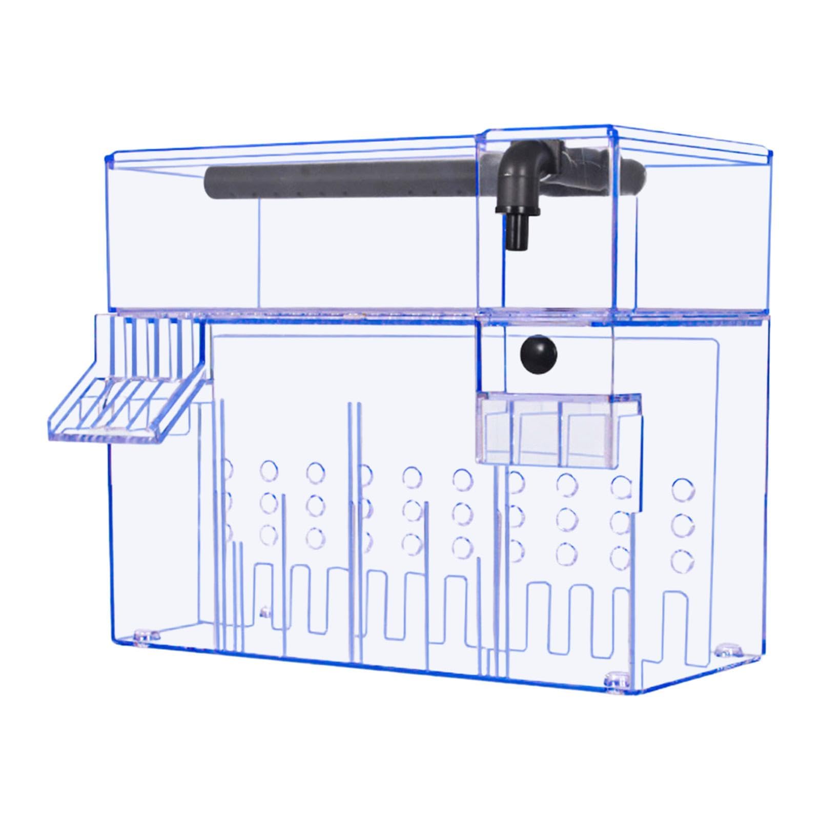 Caja para Peces, Doble para Accesorios de Acuario, Caja Colgante con Tapa para Terrarios de Tortugas para Uso Doméstico, 26 Cm X 13.5 Cm X