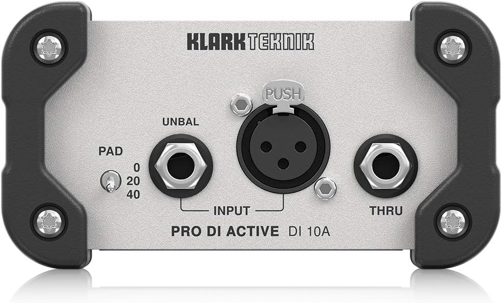 KLARK TEKNIK DI10A Pro DI Active Active DI Box with MIDAS Transformer