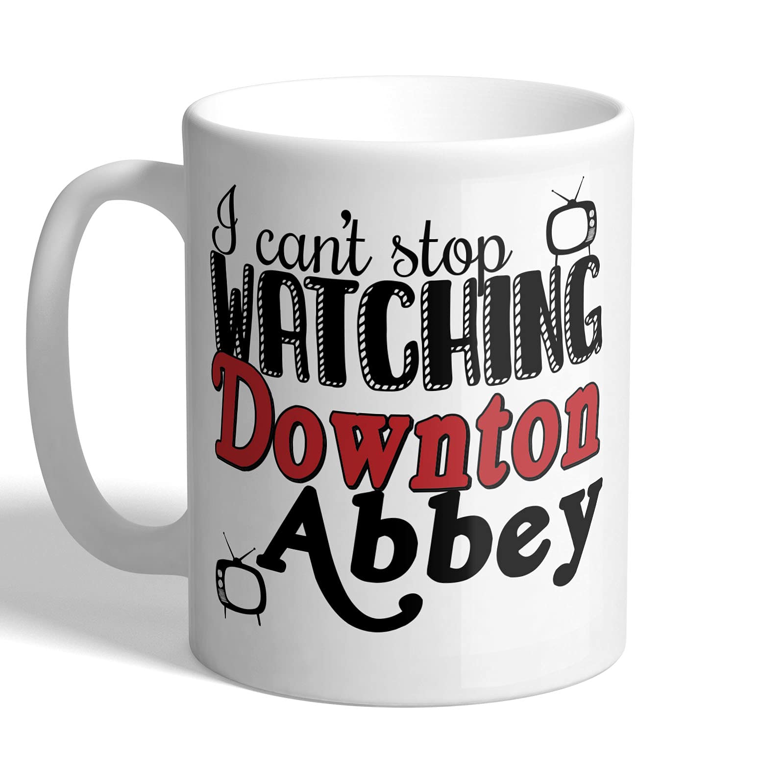 I Love Mugs - I Can't Stop Watching Downton Abbey - Mug, Ceramic, 11fl.oz.