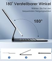 Vobafe iPad Air 13" és iPad Pro 12.9" Mágneses Billentyűzetes Tok 360° Forgatható Trackpad-dal 4