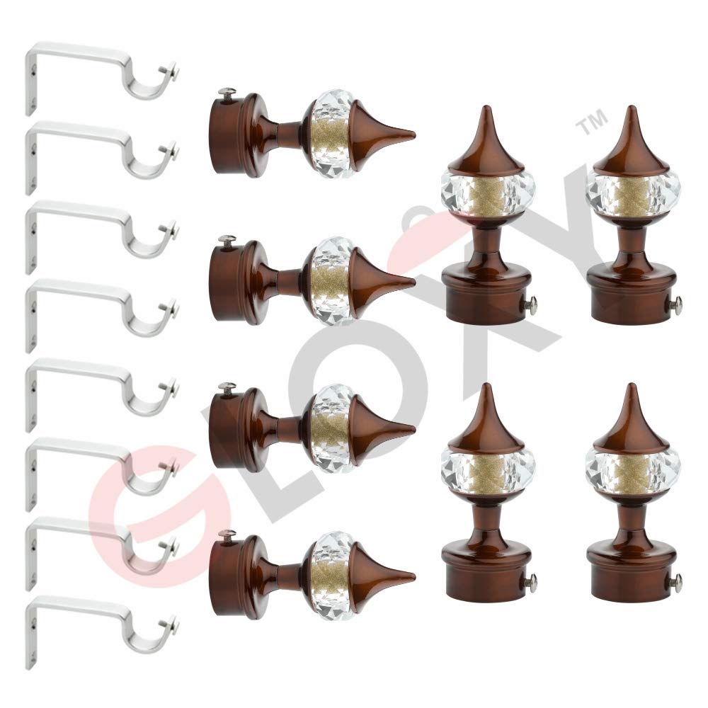 See full amazon price history chart for GLOXY ENTERPRISE Aluminium Single Diamond Curtain Brackets Parda Holders with Support Fittings 1 Inch Rod Pocket Finials Designer Door and Window (Coffee 4 Pair) GLOXY ENTERPRISE Aluminium Single Diamond Curtain Brackets Parda Holders with Support Fittings 1 Inch Rod Pocket Finials Designer Door and Window (Coffee 4 Pair) (B08LZH611G) Amazon Price History, Amazon Price Tracker