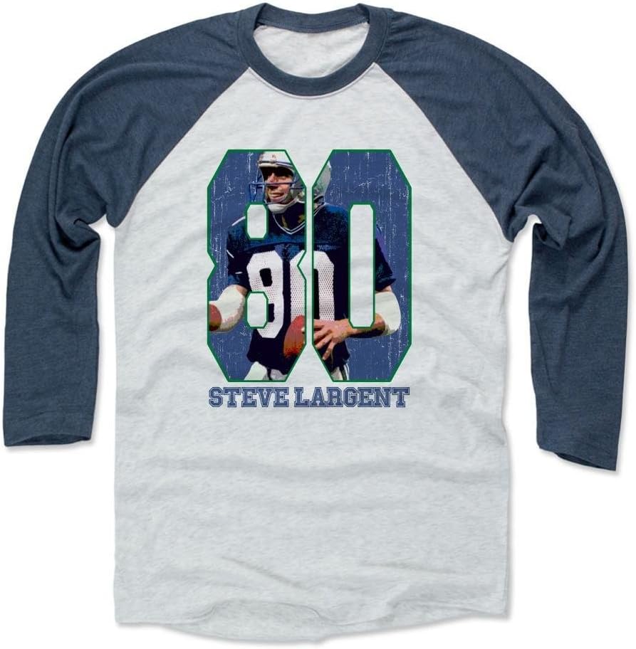500 LEVEL Steve Largent Seattle 3/4 Sleeve Raglan T-Shirt - Steve Largent Game B