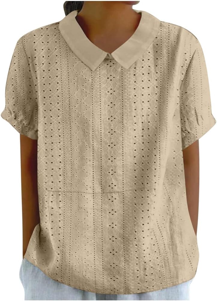 T-shirt Donna Onsoyours Girocollo In Pizzo - Elegante, Manica Corta, Taglie UE