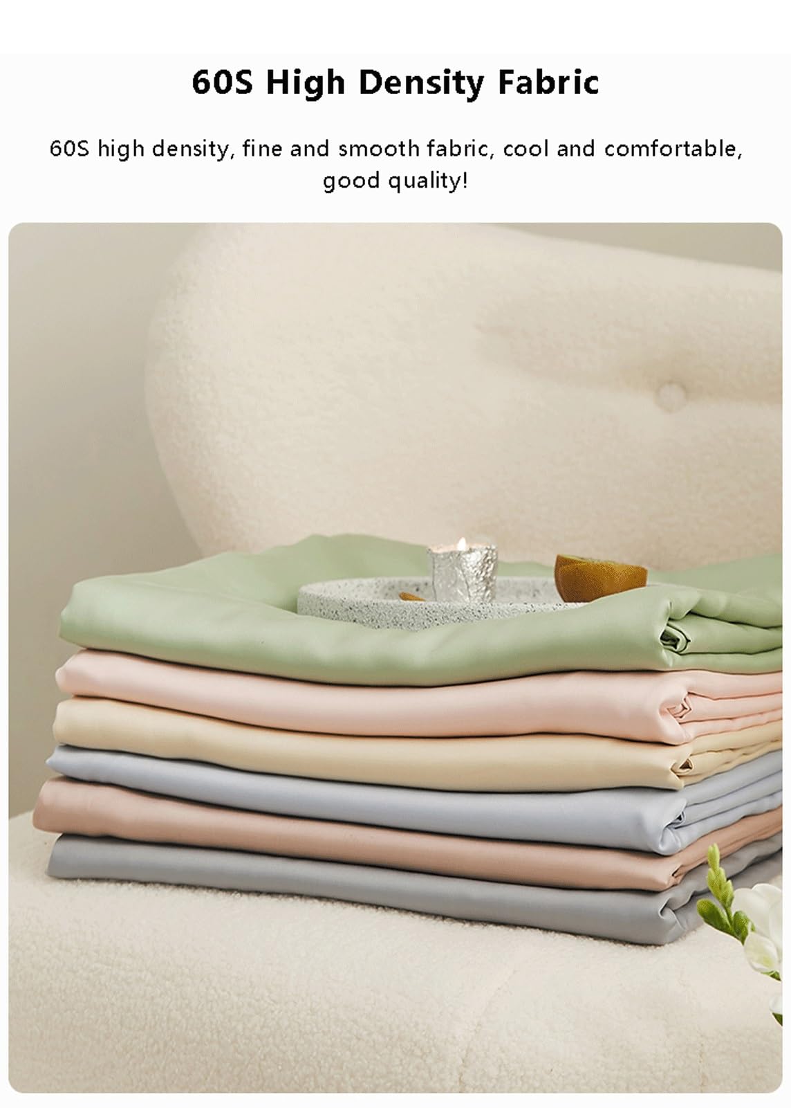 Eucalyptus Tencel Laken zonder elastiek Twin Queen Kingsize beddengoed Lyocell bovenlaken Zacht ademend en verkoelend platte lakens of warme slapers, 1 stuk (Color : Green, Size : 200x230cm 48x74cm