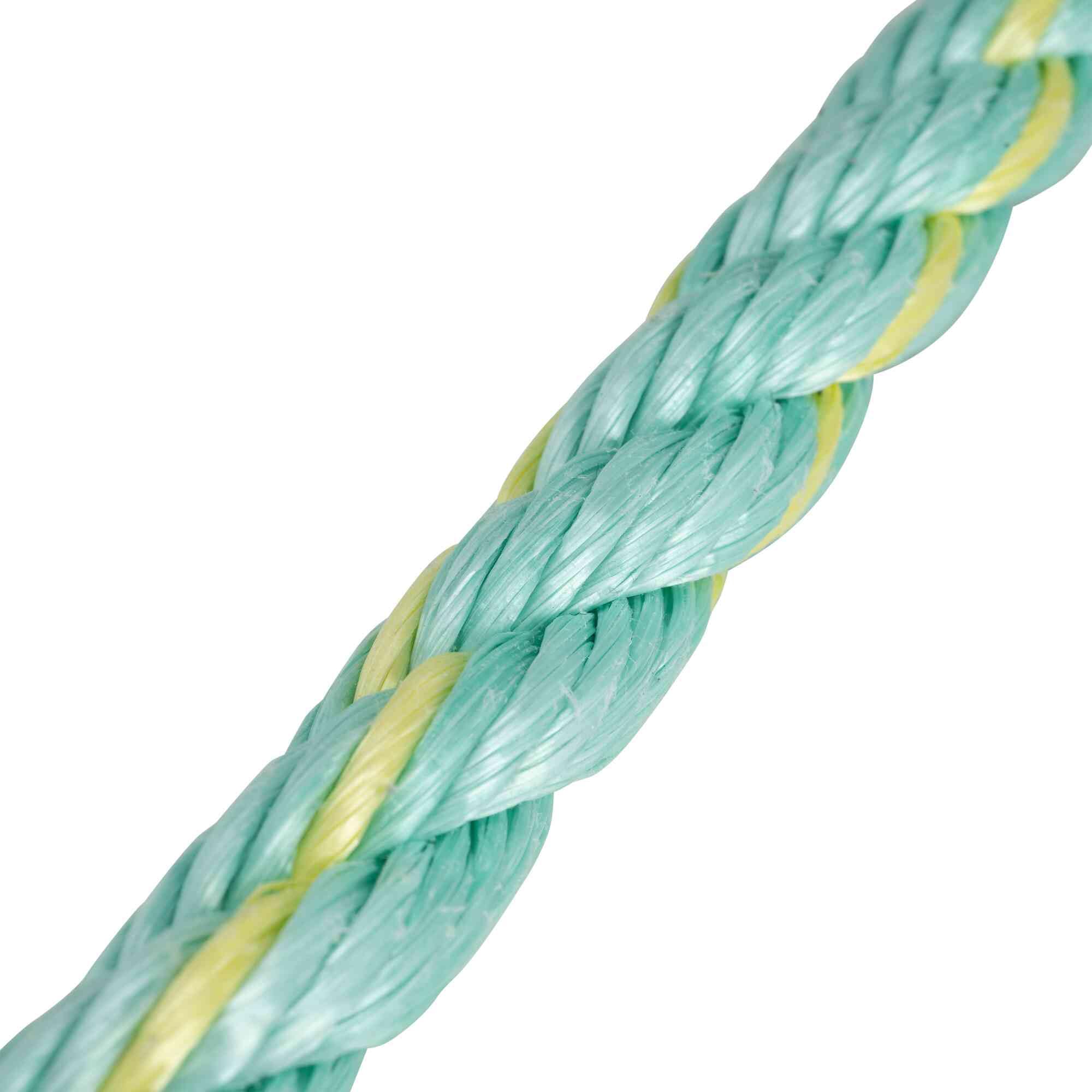 PeakWorks V84015050 Vertical Lifeline With Snap Hooks – 50ft (15.2m) 5/8” Polysteel Rope, CSA & ANSI Certified, 6,000 Lbs Break Strength
