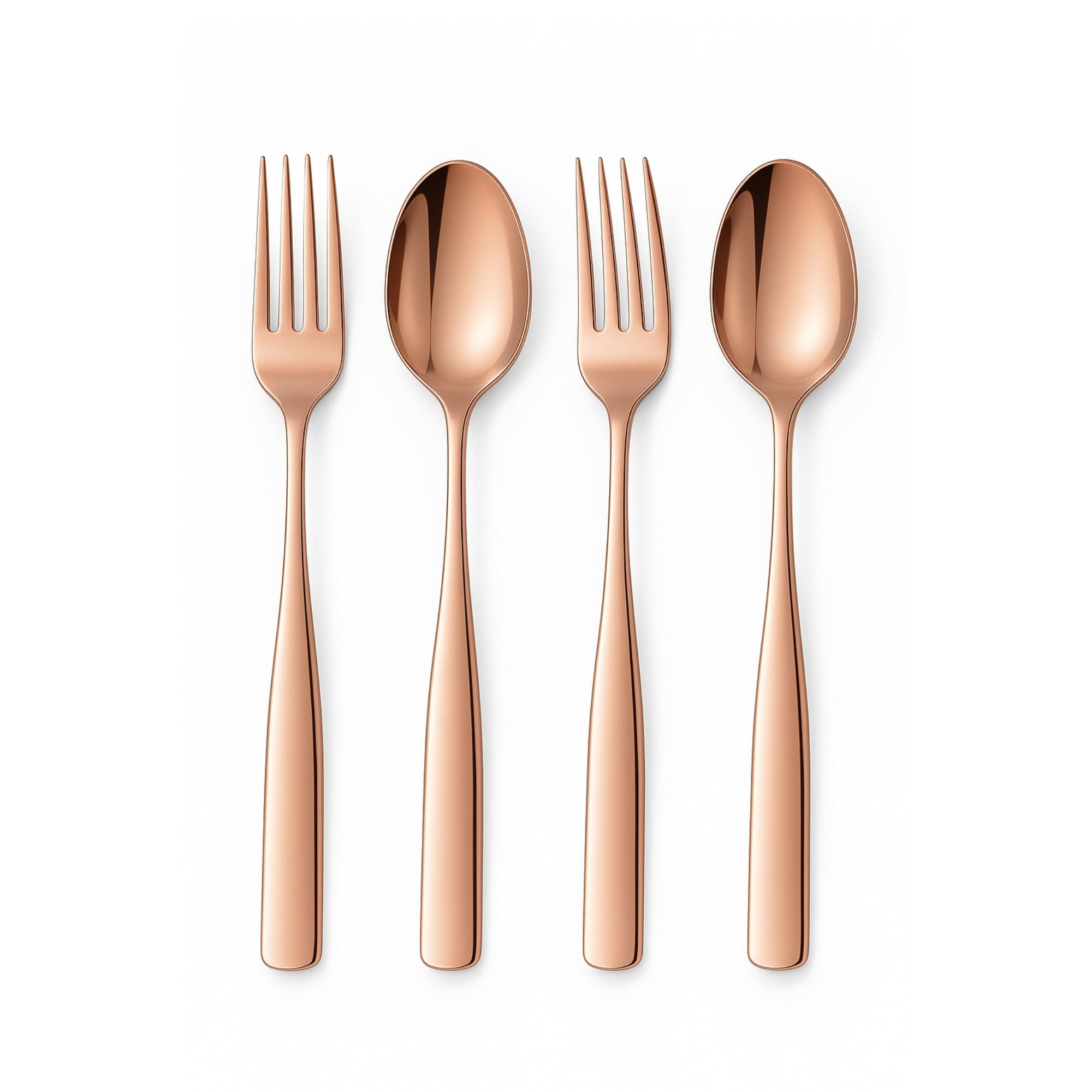 Korean Flatware Set - 4 Piece Stainless Steel -32