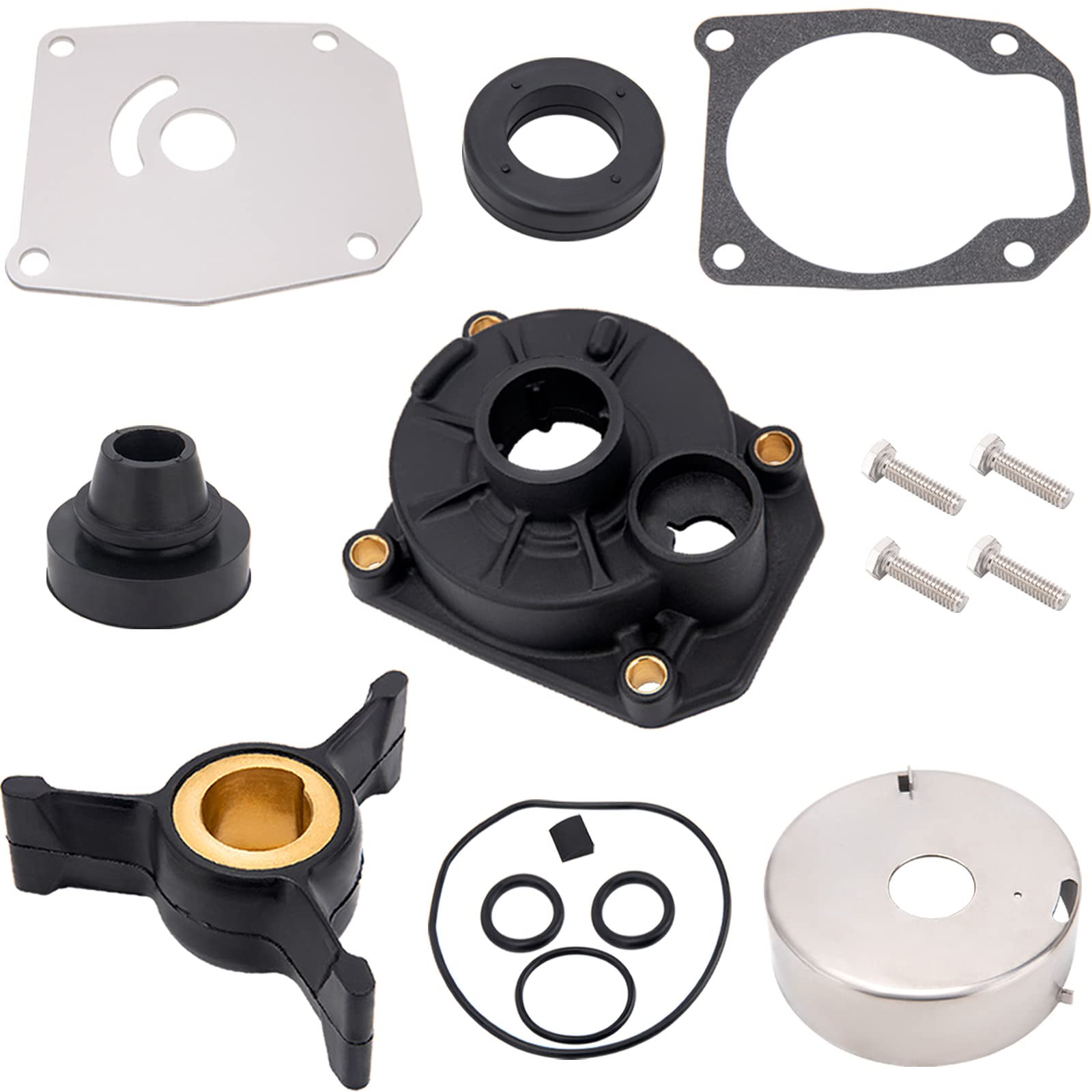 GDDGHS 438592 Outboard Water Pump Kit for Evinrude Johnson 40/45/48/50HP 2-Stroke Outboard, Water Pump Impeller Repair Kit with Housing Sierra 18-3454, 438592 433548 433549 777805