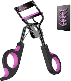 Kaasage Eyelash Curler with 5 Extra Silicone Pads - Perfect Long-Lasting Curls in Seconds, Professional Lash Lift