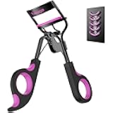 Kaasage Eyelash Curler with Pads, Lash Curler with 5 Extra Silicone Replacement Pads, Achieve Perfect Curls in 5 Seconds