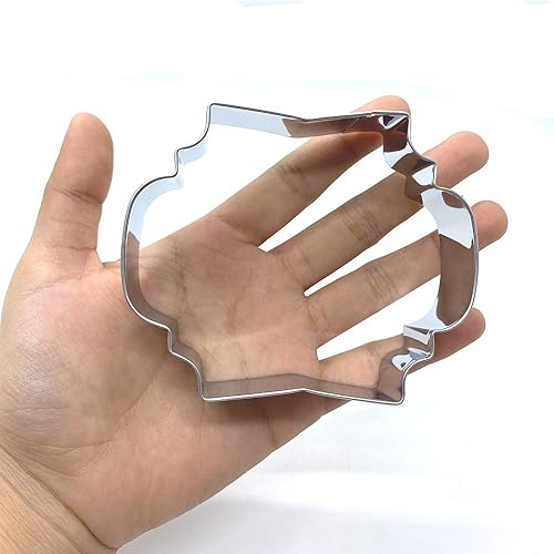 Miniatura 3 de LILIAO Janka - Cortador de galletas rectangular con marco para sándwich, fondant, 4.1 x 3.1 pulgadas, acero inoxidable