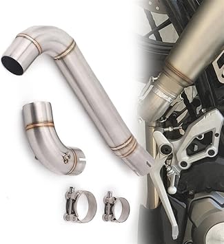Modified Motocross Motorcycle Exhaust Decat Pipe Middle Link Pipe Connect Tube Escape Moto For Benelli Tornado 302R BN302 BN 302 Motorcycle Exhaust