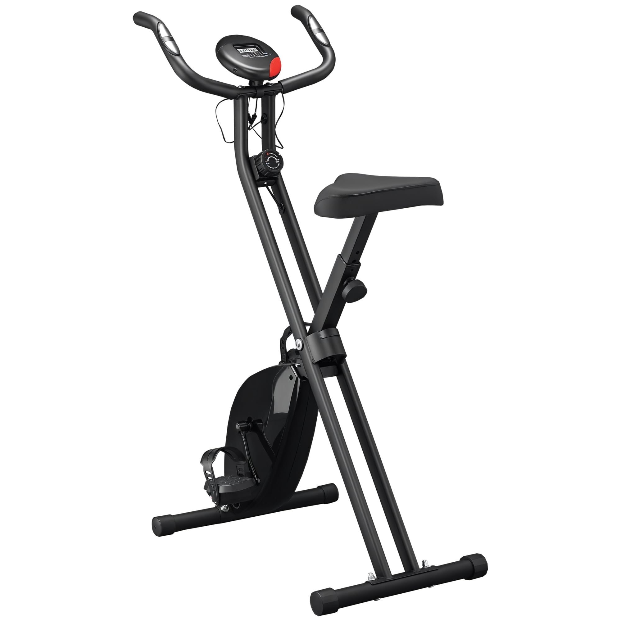 HOMCOM Cyclette Professionale con Altezza Regolabile 48x73x116 cm Nera