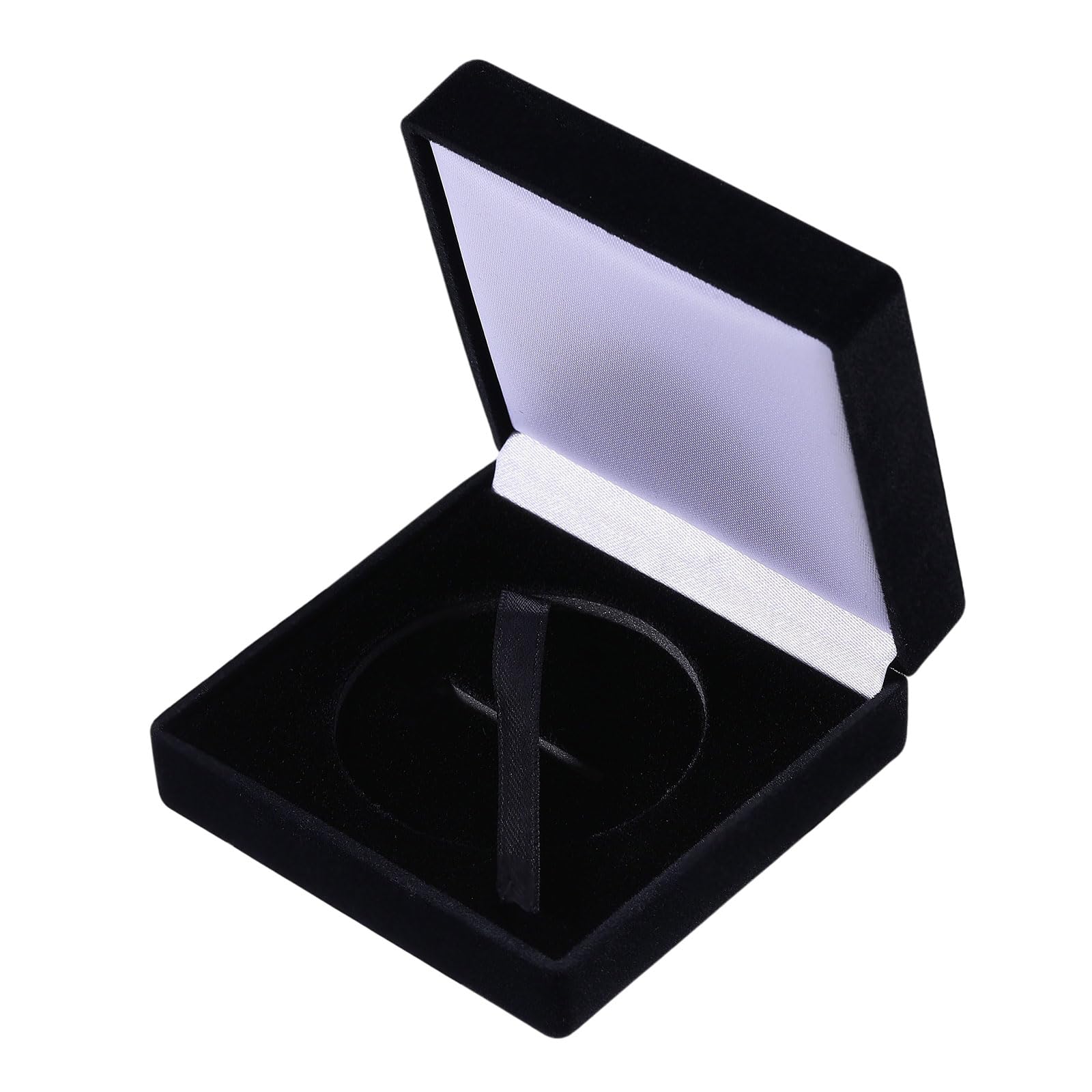 beinkmake Challenge Coin Display Case 50mm Black Velvet Display Coin Box Challenge Protective Storage Presentation Box for Commemorative Coins Medals Tokens
