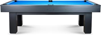Regal Slate Billiard Pool Table with Professional 1" Thick 3 pcs Slate Sleek Ebony, 7FT and 8FT