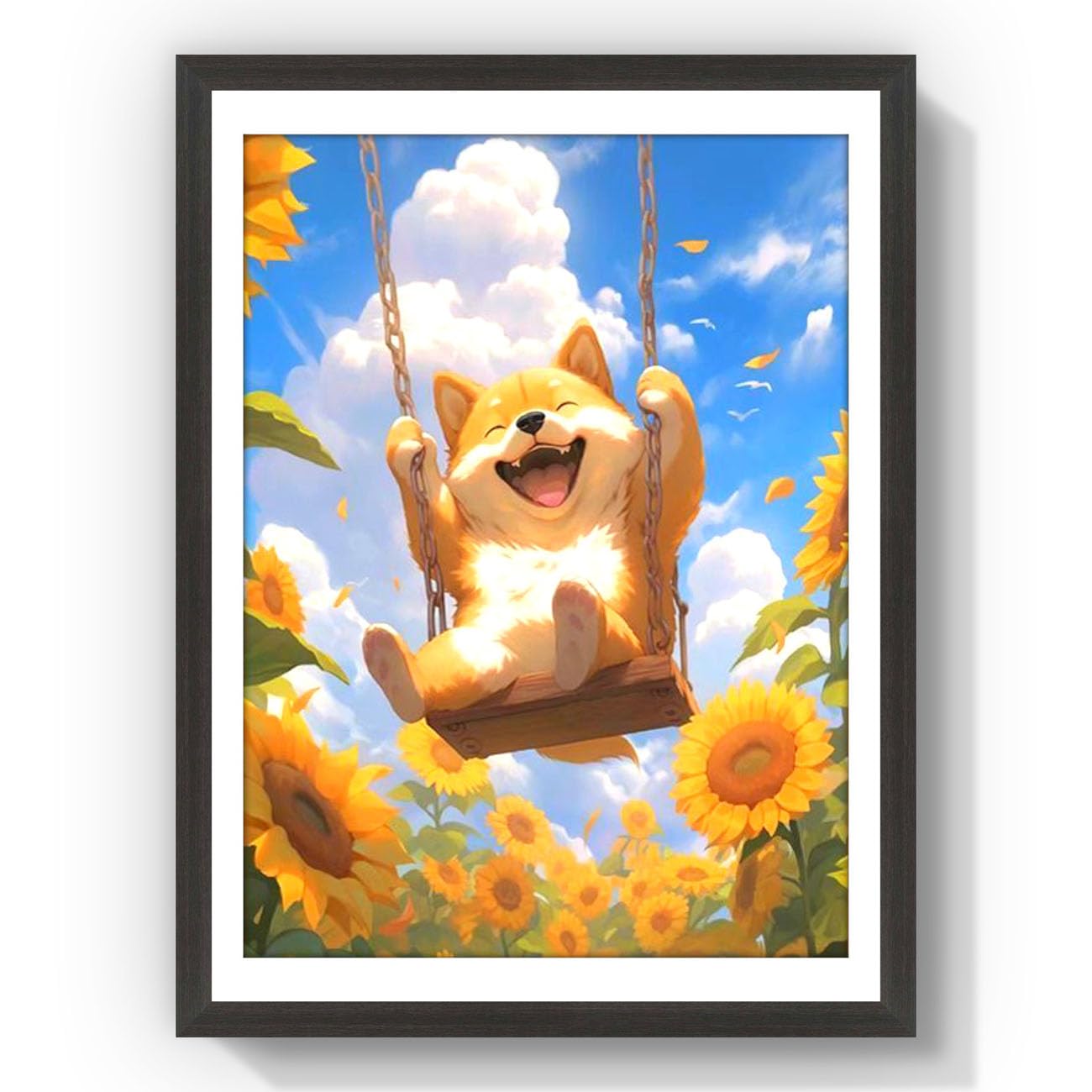 LEADINTOP ダイヤモンドアート 四角いビーズ 犬 30x40cm スクエアビーズ ダイヤモンドペインティング スクエア アートセット ビーズアート モザイクアート 人気 プレゼント 子供 大人 初心者 装飾 DIY 手芸 キット