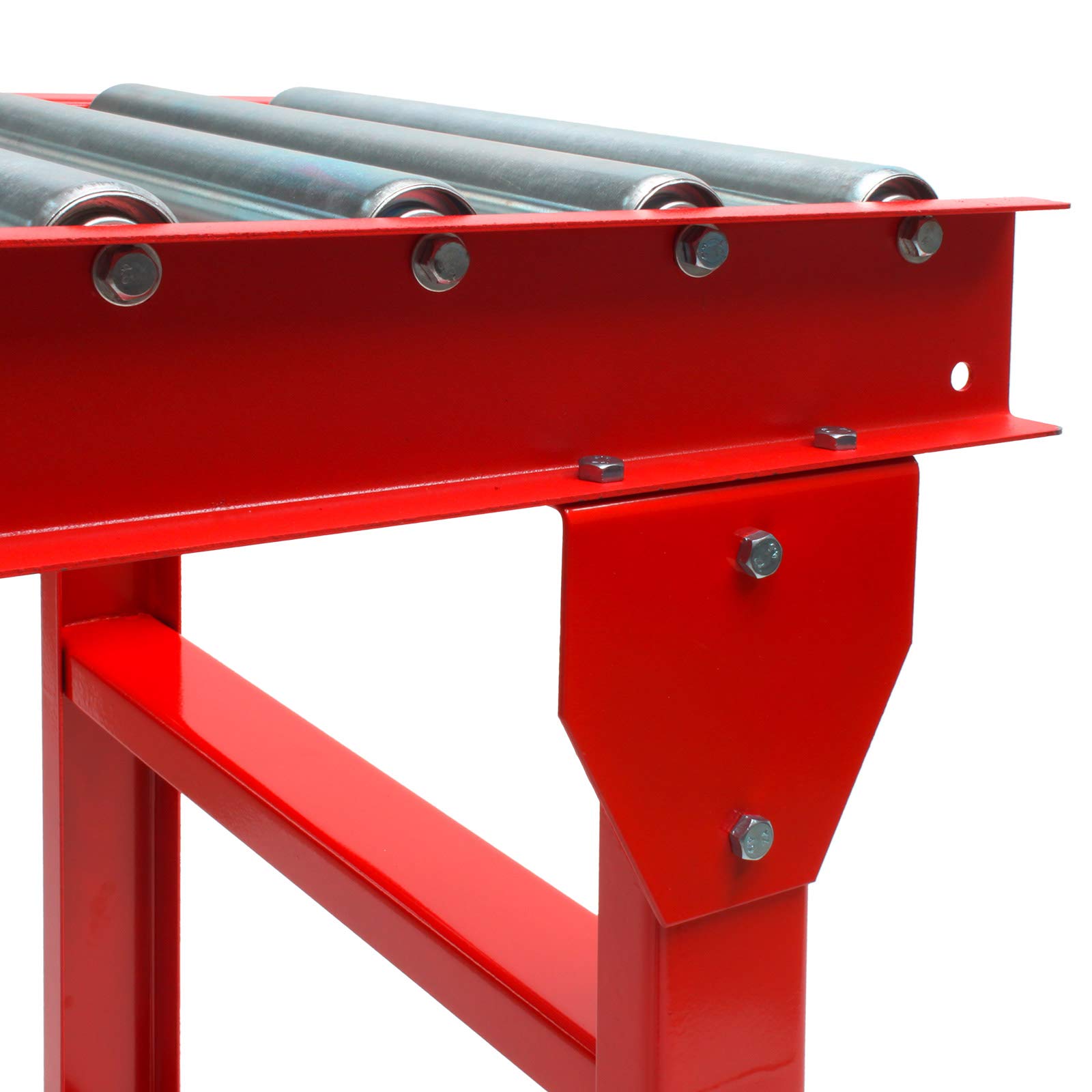 DEMA Rollenbahn RB3000 3 m x 56 cm x 89 cm, Rollbahn, Rollenband, Rollband, Rollentisch, 400 kg Tragkraft, höhenverstellbar, robust, verzinkt, werkstatt, Lager, Logistik