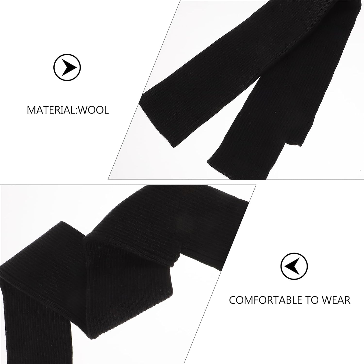 4pairs Warm Knitted Arm Sleeves for Women Breathable Forearm Covers Thumbholes for Outdoor Sports Hiking Cycling Cold Weather