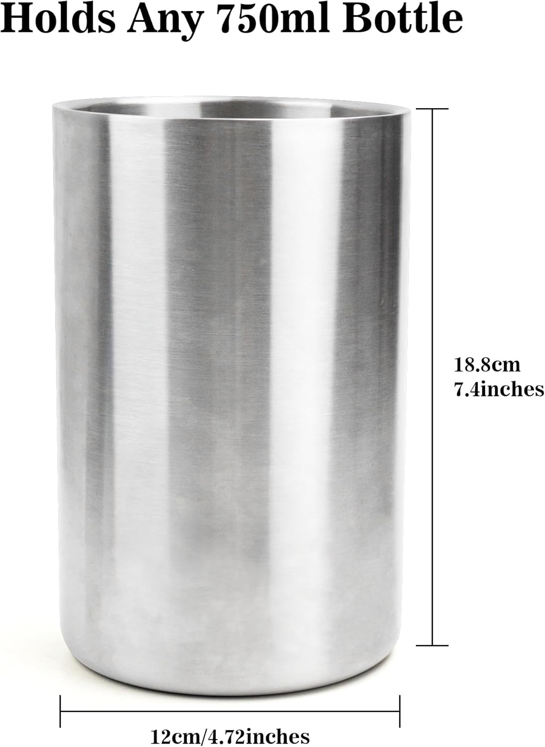 Wine Bottle Chiller, Stainless Steel Wine Cooler Bucket with Ice Pack White Wine Bottle and Champagne, Perfect Wine Accessories for Wine Lovers - Image 5