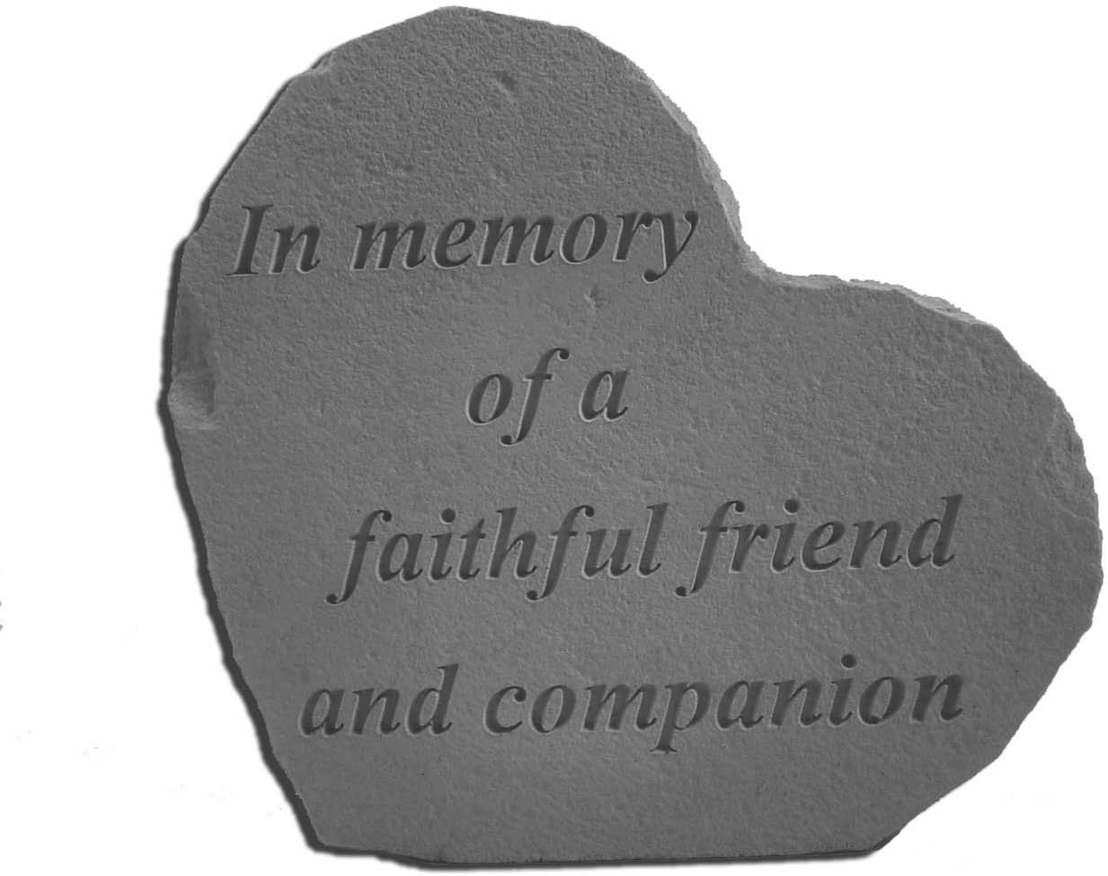 Kay Berry 8509 Small Heart Memorial Garden Stone, Multicolor