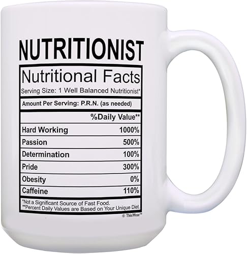 Miniatura 8 de ThisWear Regalos de nutricionistas registrados para mujeres, nutricionista, información nutricionista, ideas de regalos de graduación, taza de café